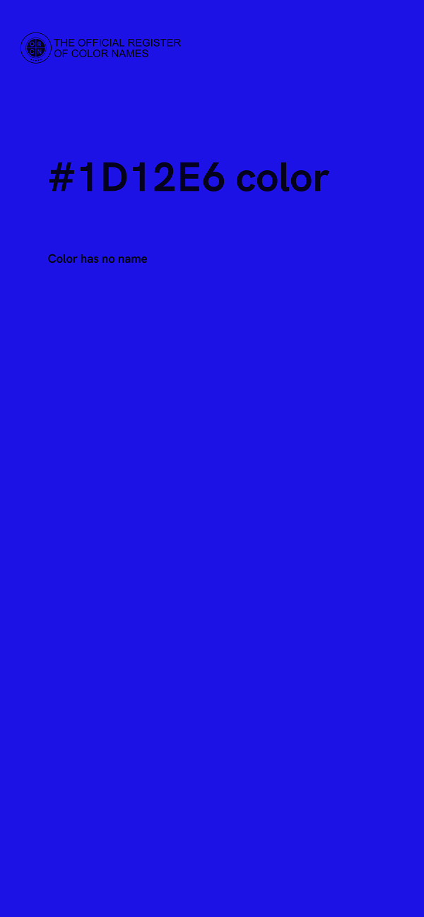 #1D12E6 color image