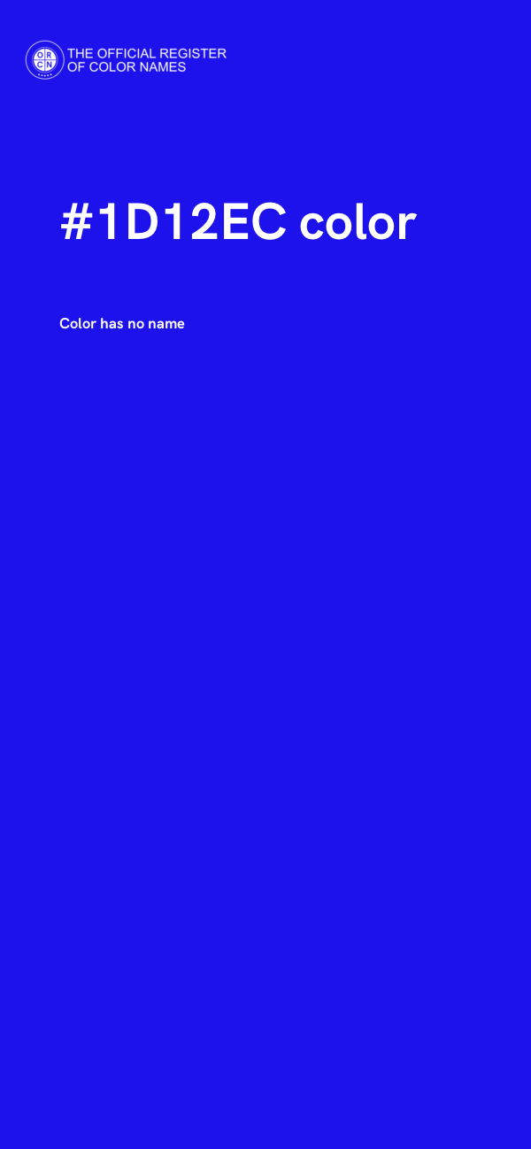 #1D12EC color image