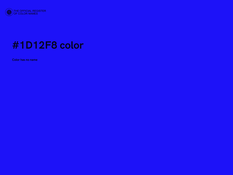 #1D12F8 color image