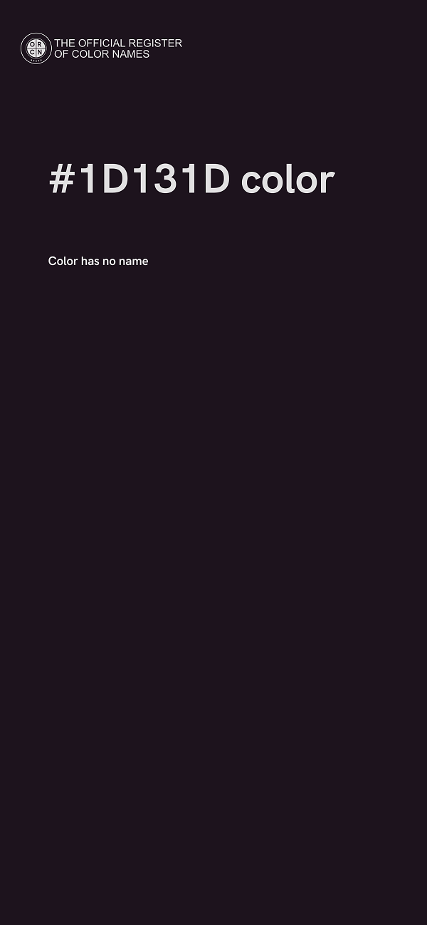 #1D131D color image