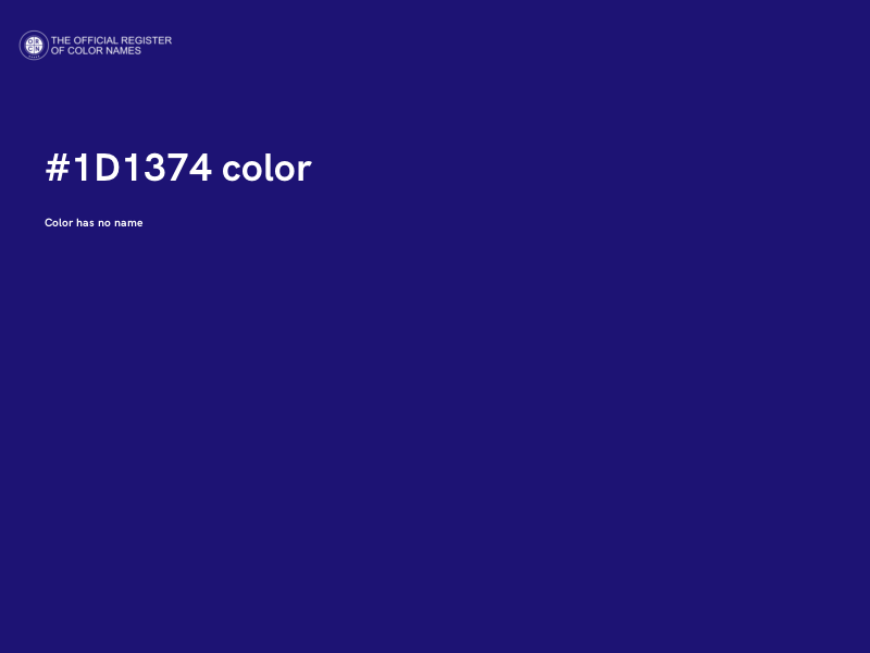 #1D1374 color image
