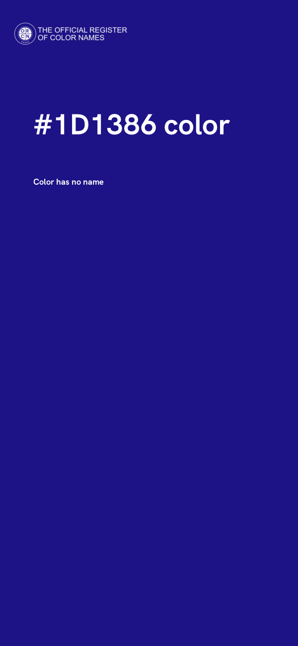 #1D1386 color image
