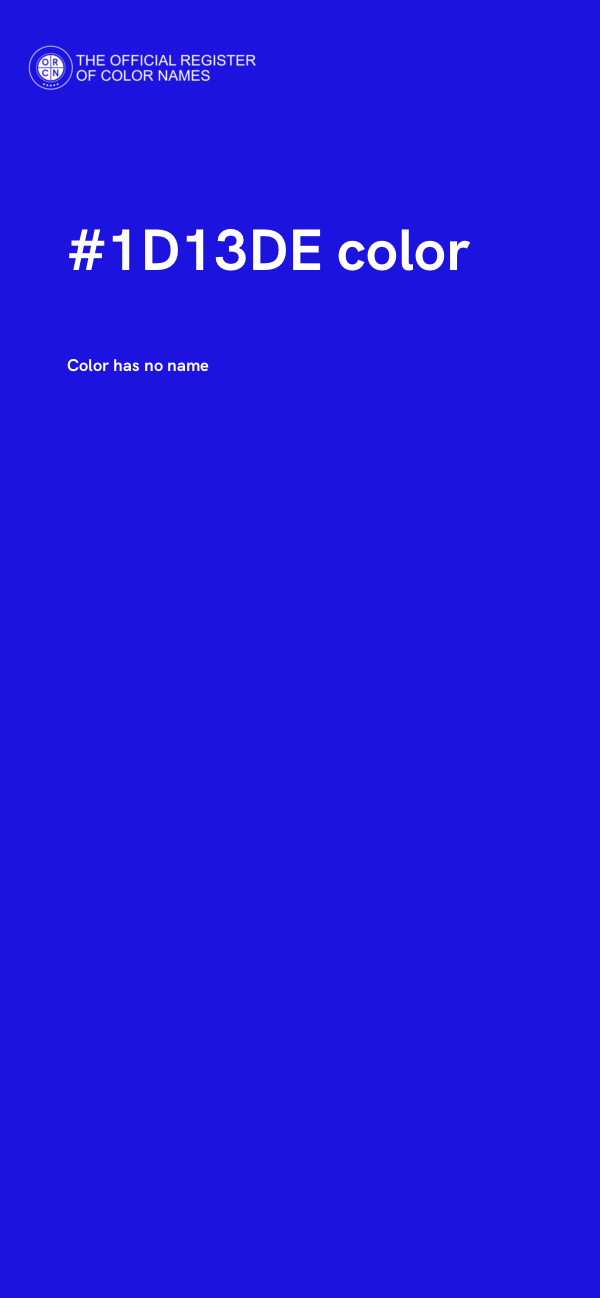 #1D13DE color image