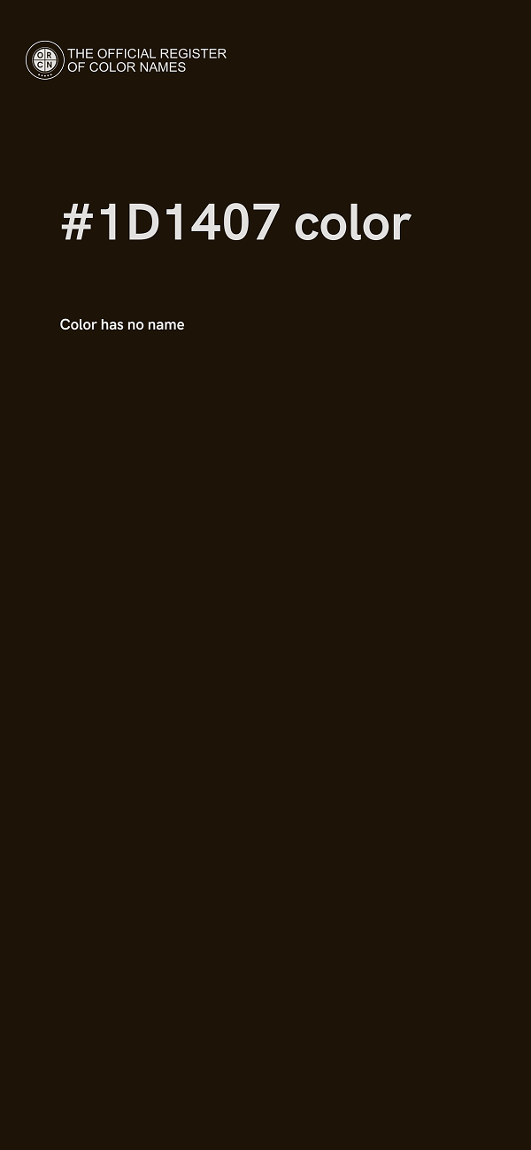 #1D1407 color image