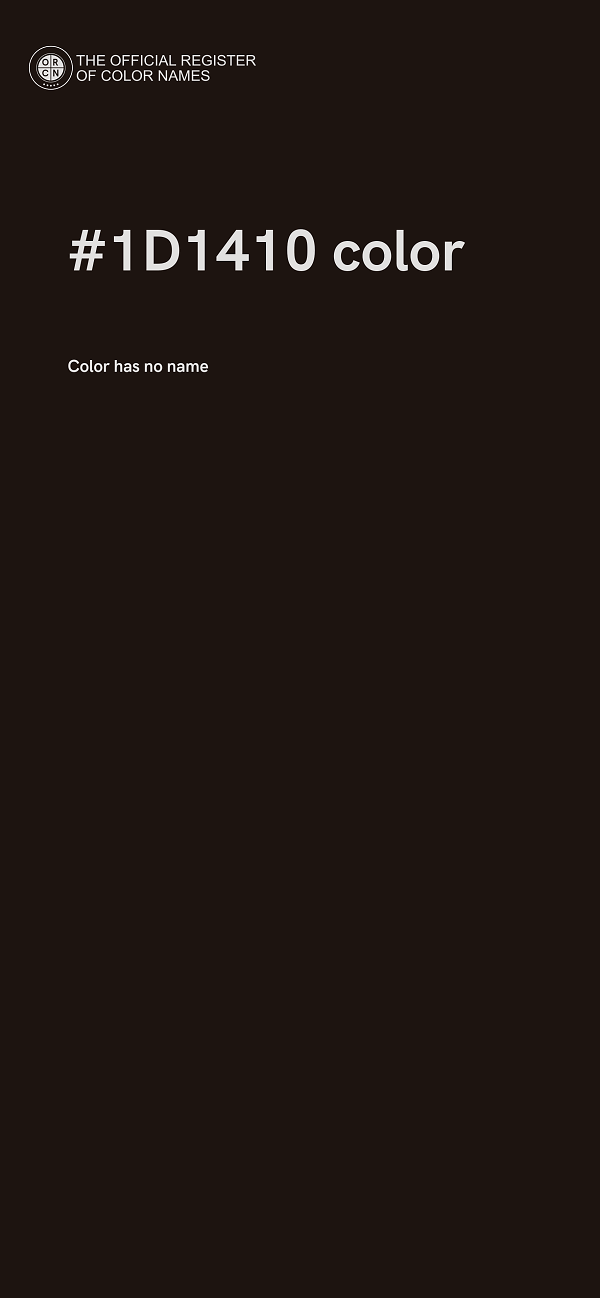 #1D1410 color image