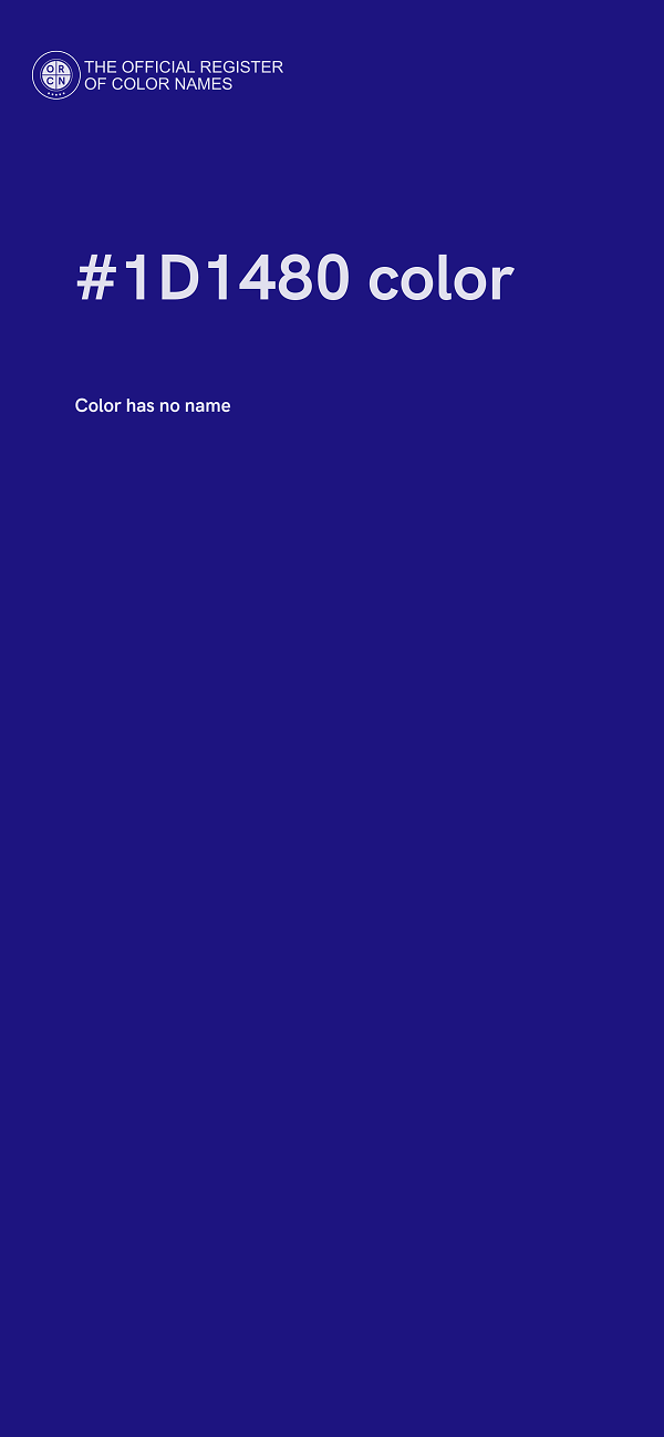 #1D1480 color image