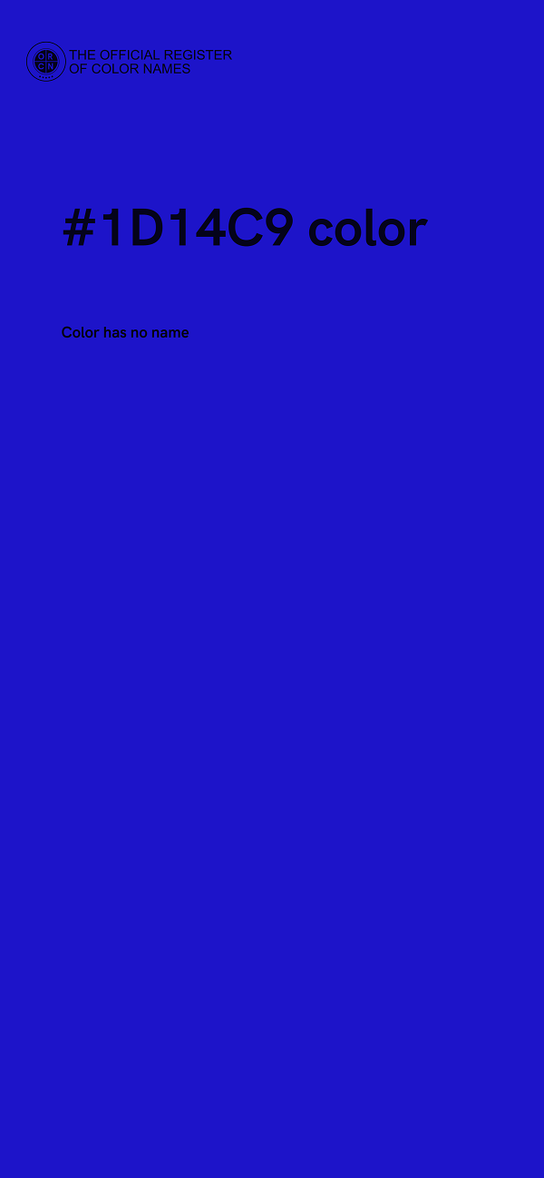 #1D14C9 color image