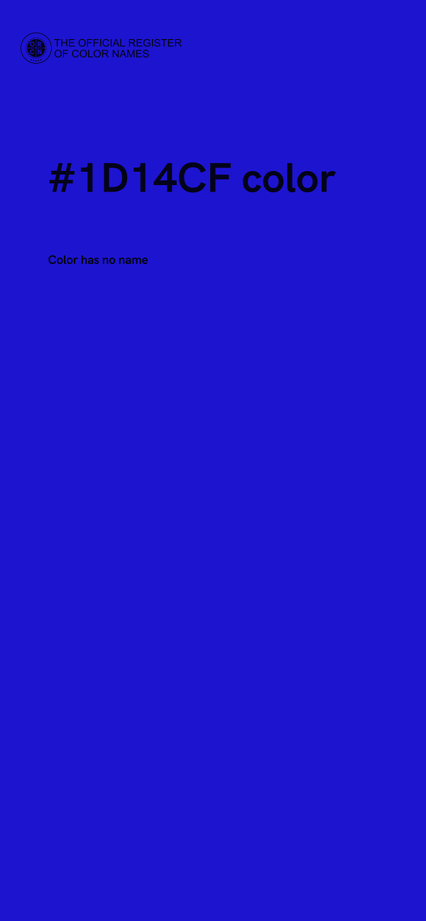 #1D14CF color image