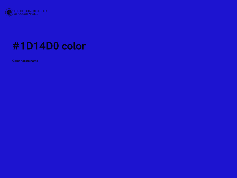 #1D14D0 color image