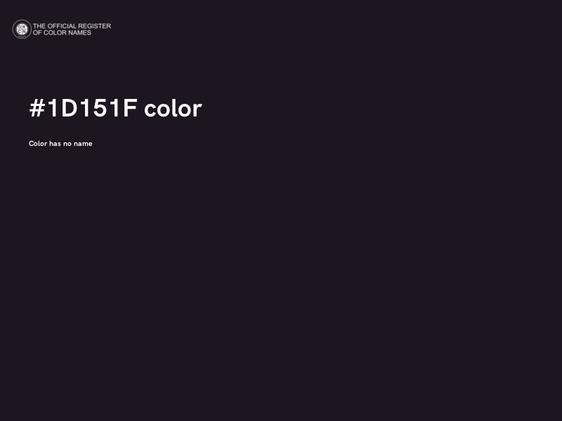 #1D151F color image