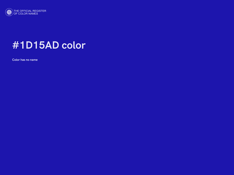 #1D15AD color image