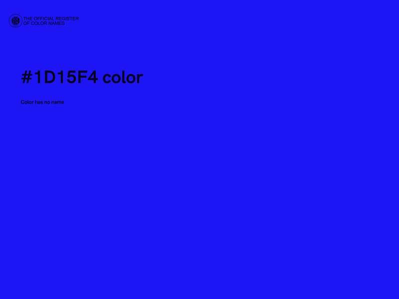 #1D15F4 color image