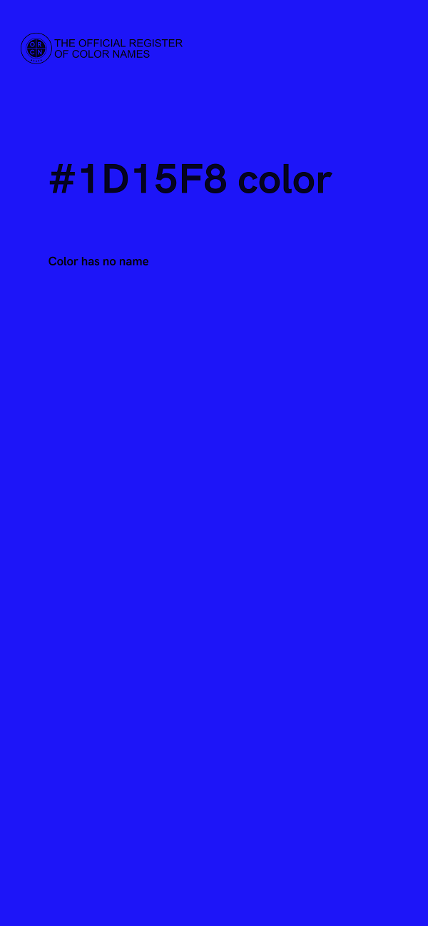 #1D15F8 color image