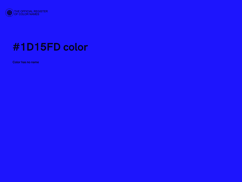 #1D15FD color image