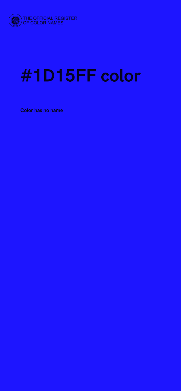 #1D15FF color image