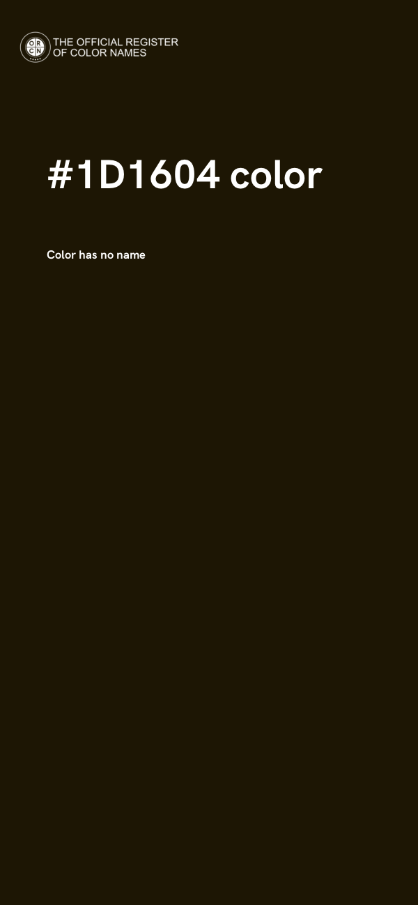 #1D1604 color image