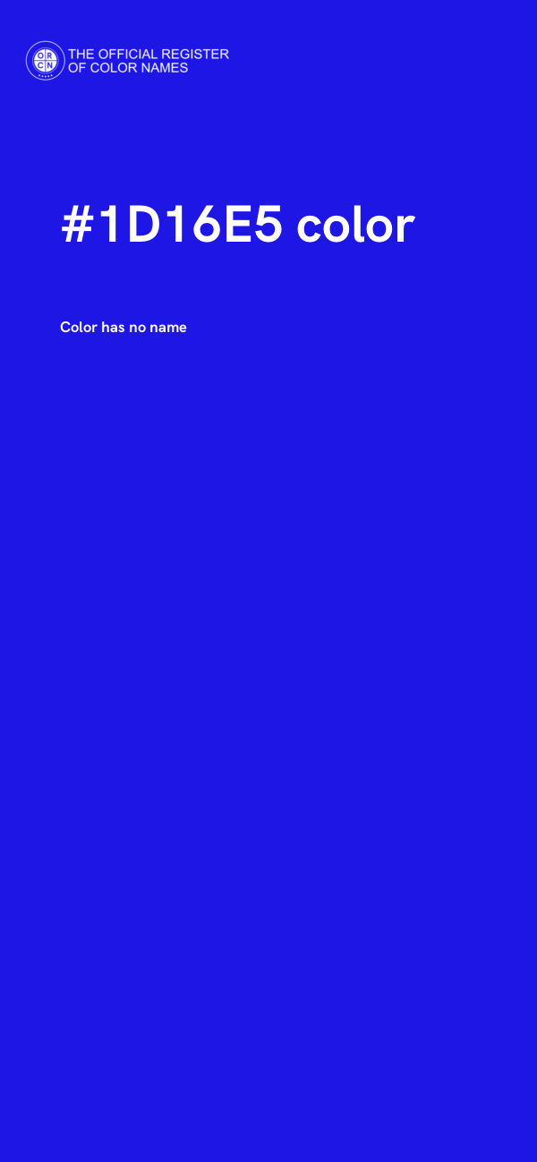 #1D16E5 color image