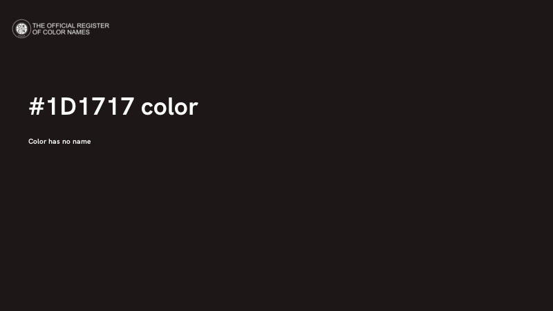 #1D1717 color image