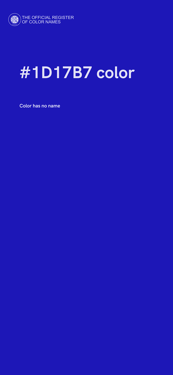 #1D17B7 color image