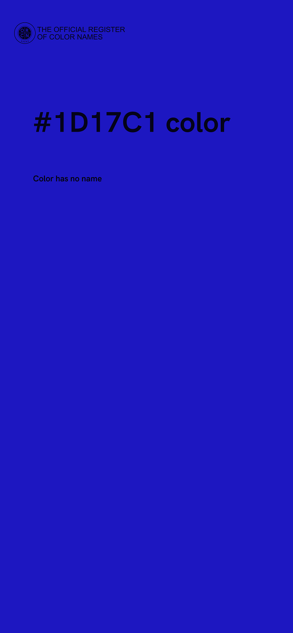 #1D17C1 color image