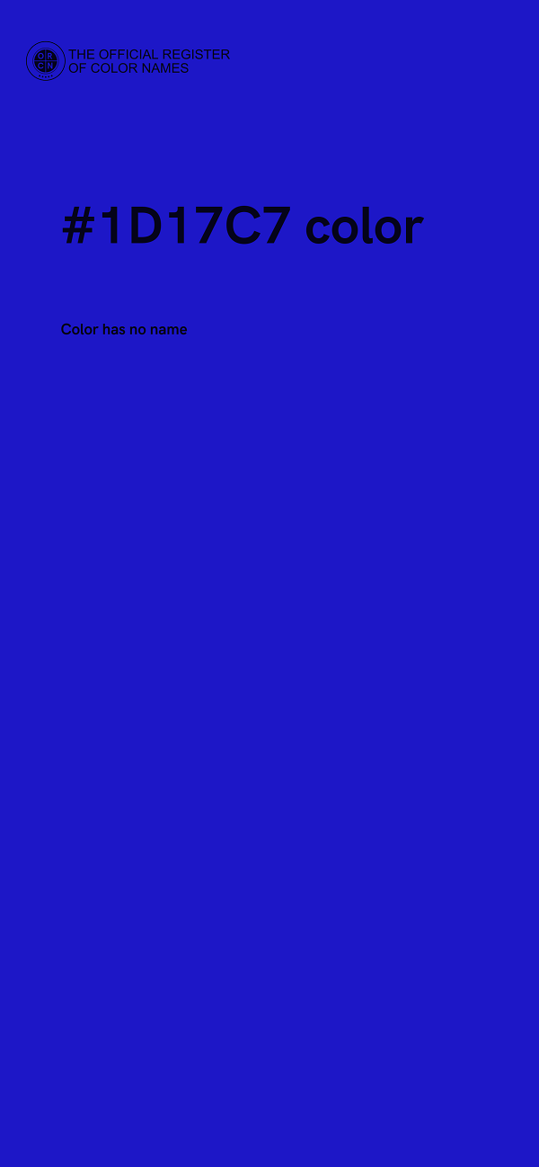 #1D17C7 color image