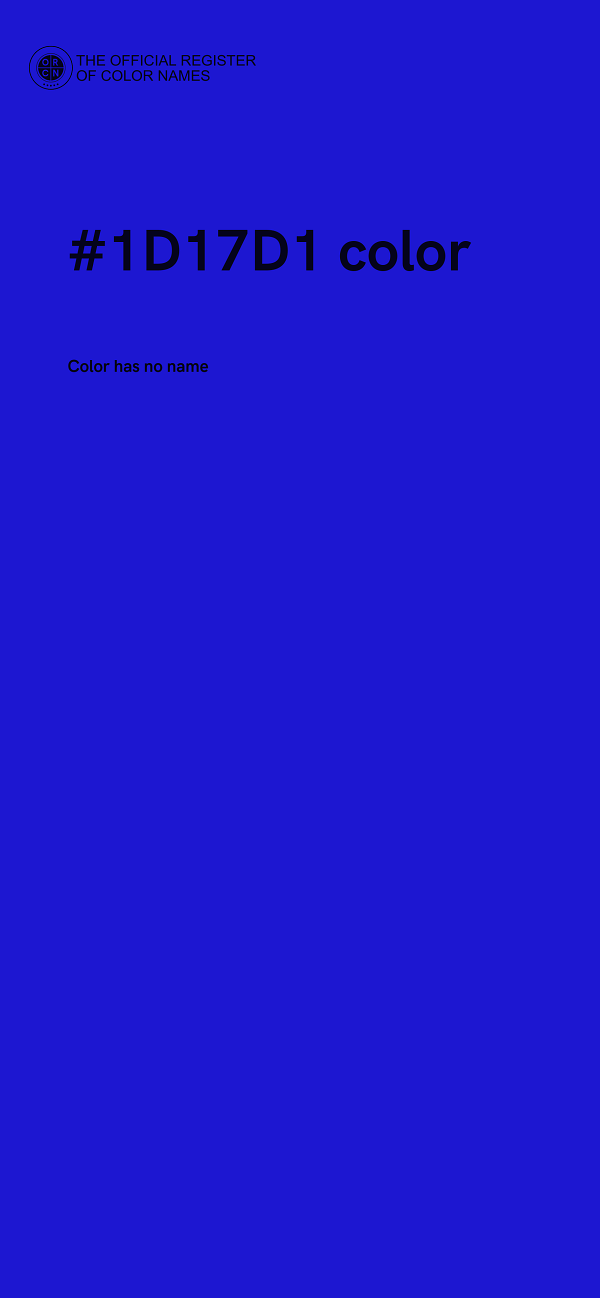 #1D17D1 color image