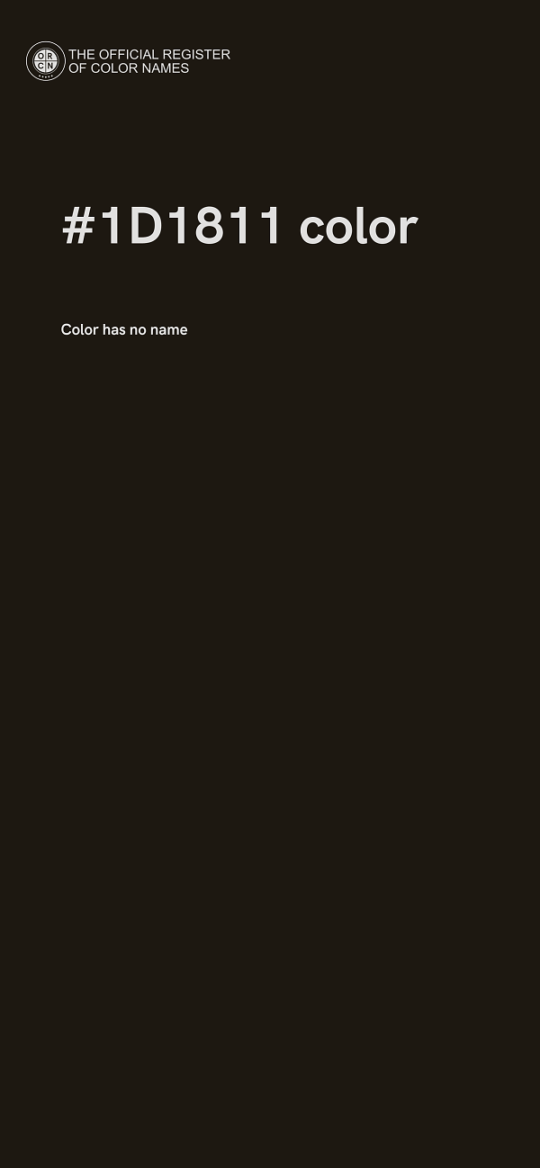 #1D1811 color image