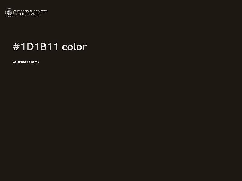 #1D1811 color image