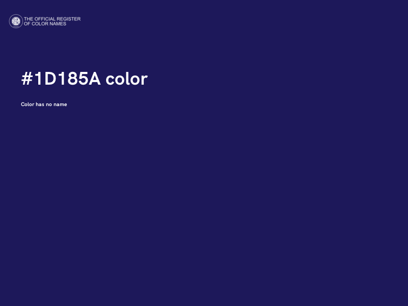 #1D185A color image