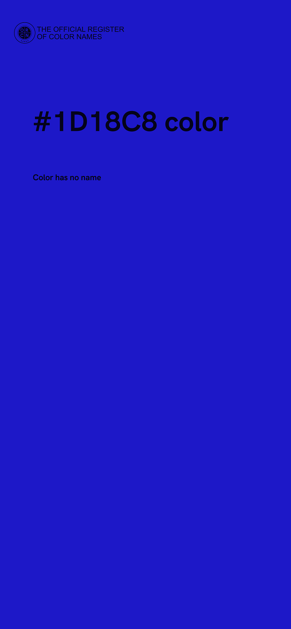 #1D18C8 color image