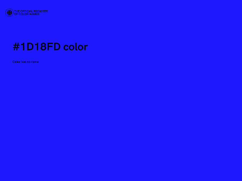 #1D18FD color image