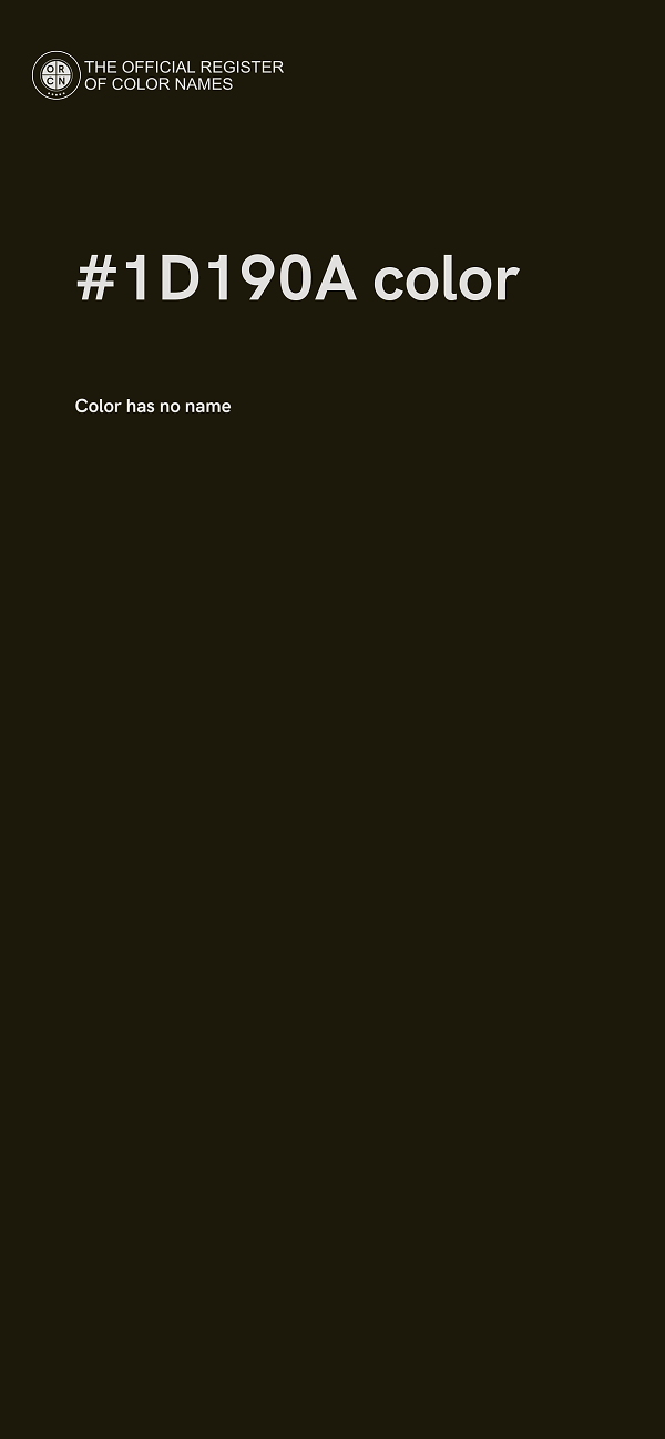 #1D190A color image