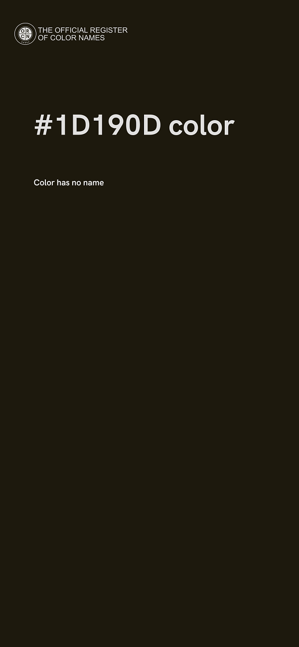 #1D190D color image