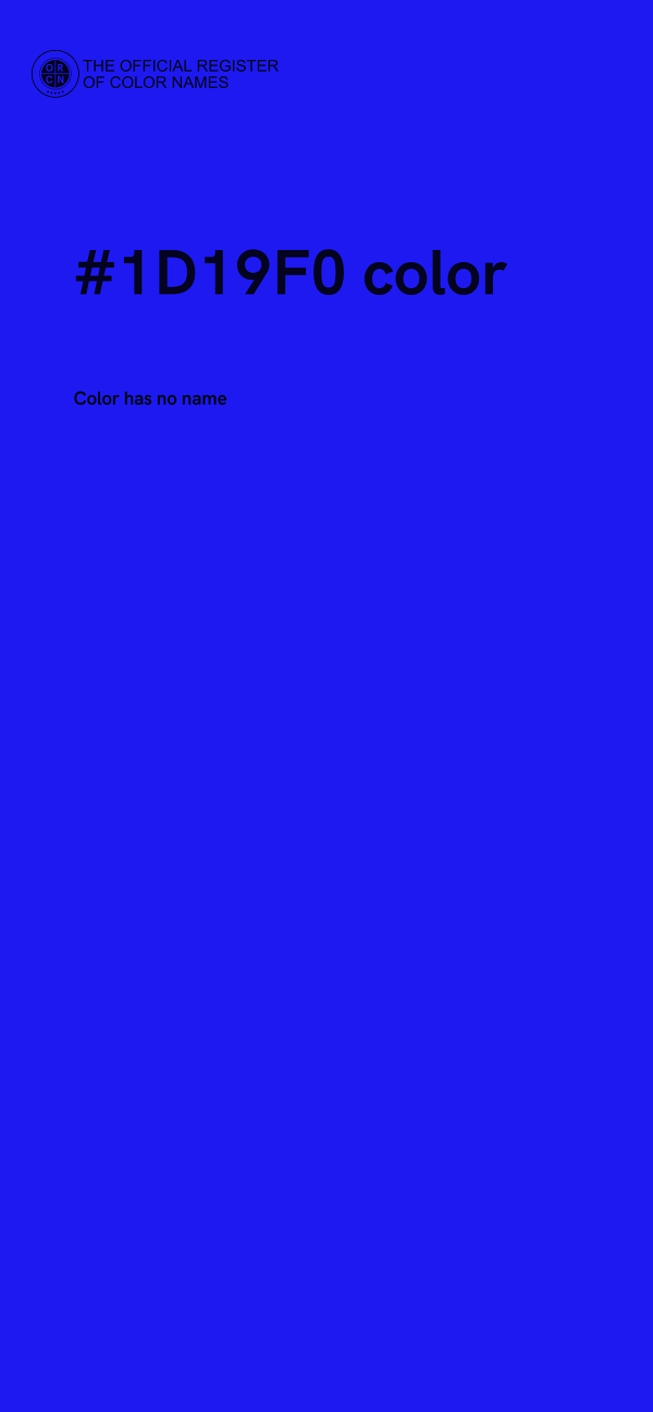 #1D19F0 color image