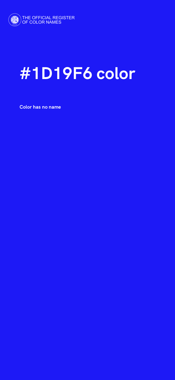 #1D19F6 color image