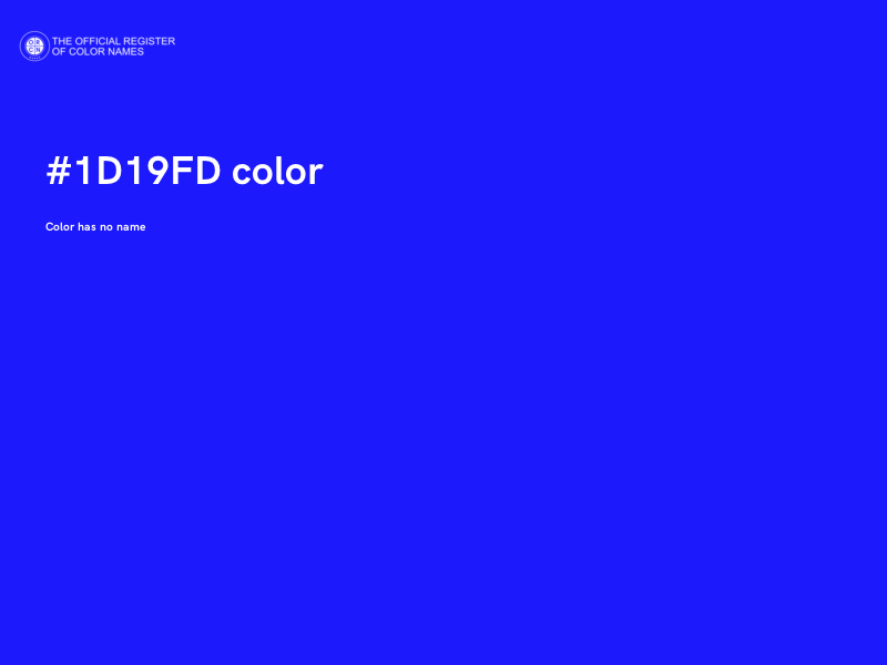 #1D19FD color image