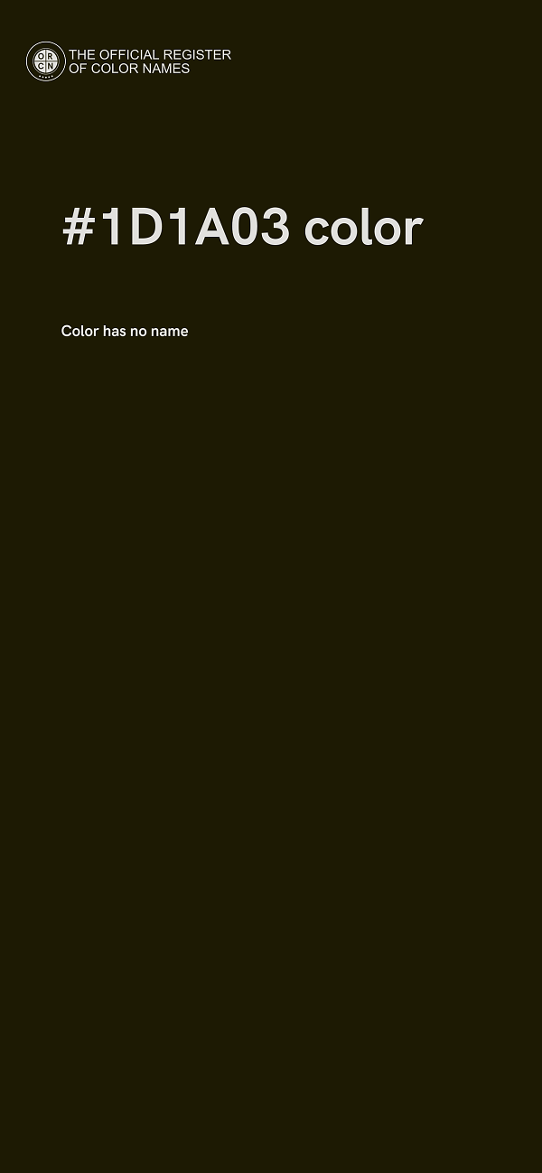 #1D1A03 color image