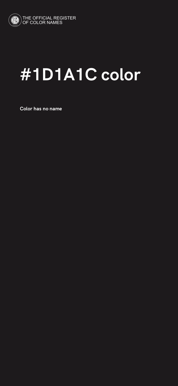 #1D1A1C color image