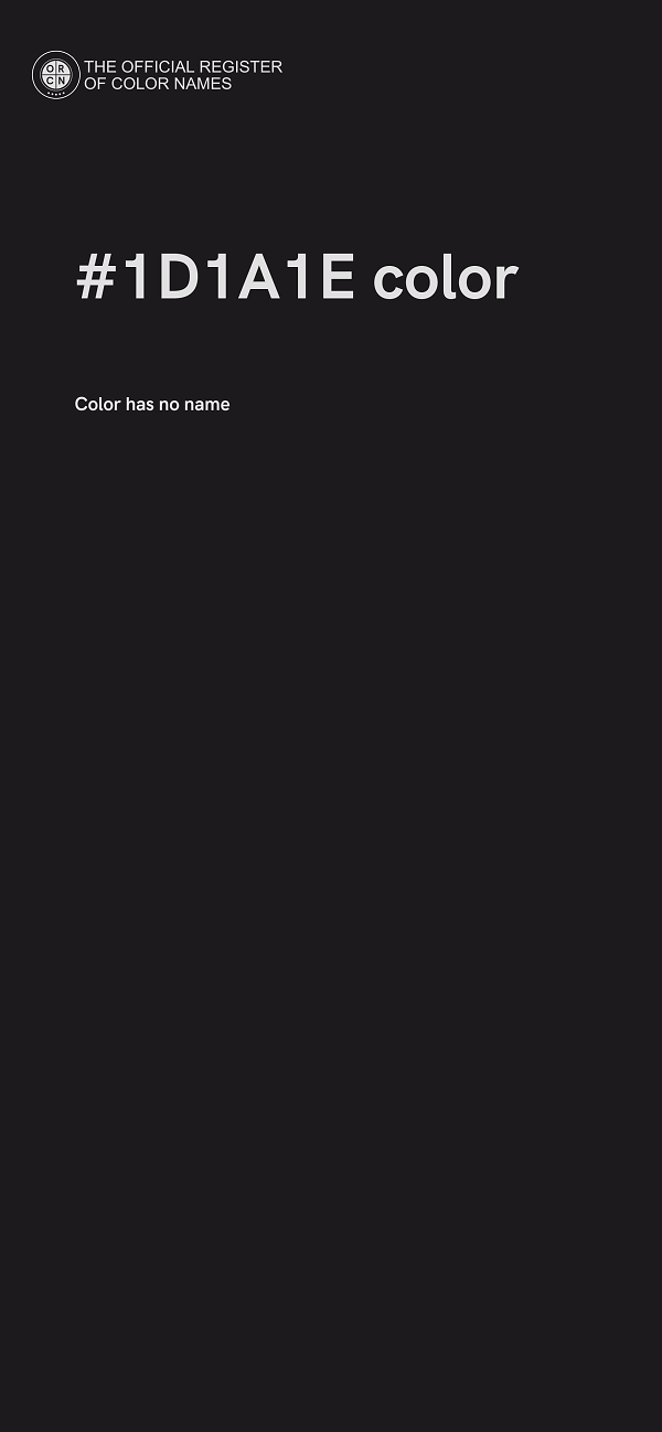 #1D1A1E color image