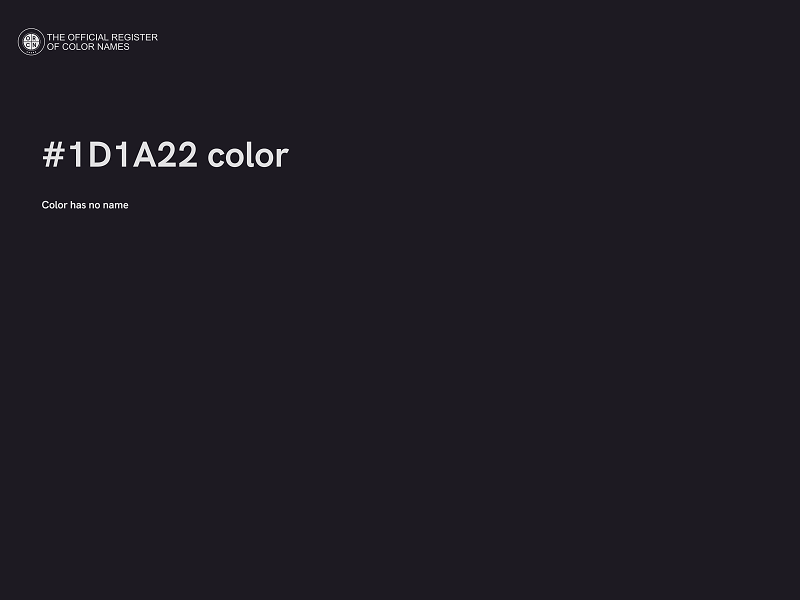 #1D1A22 color image