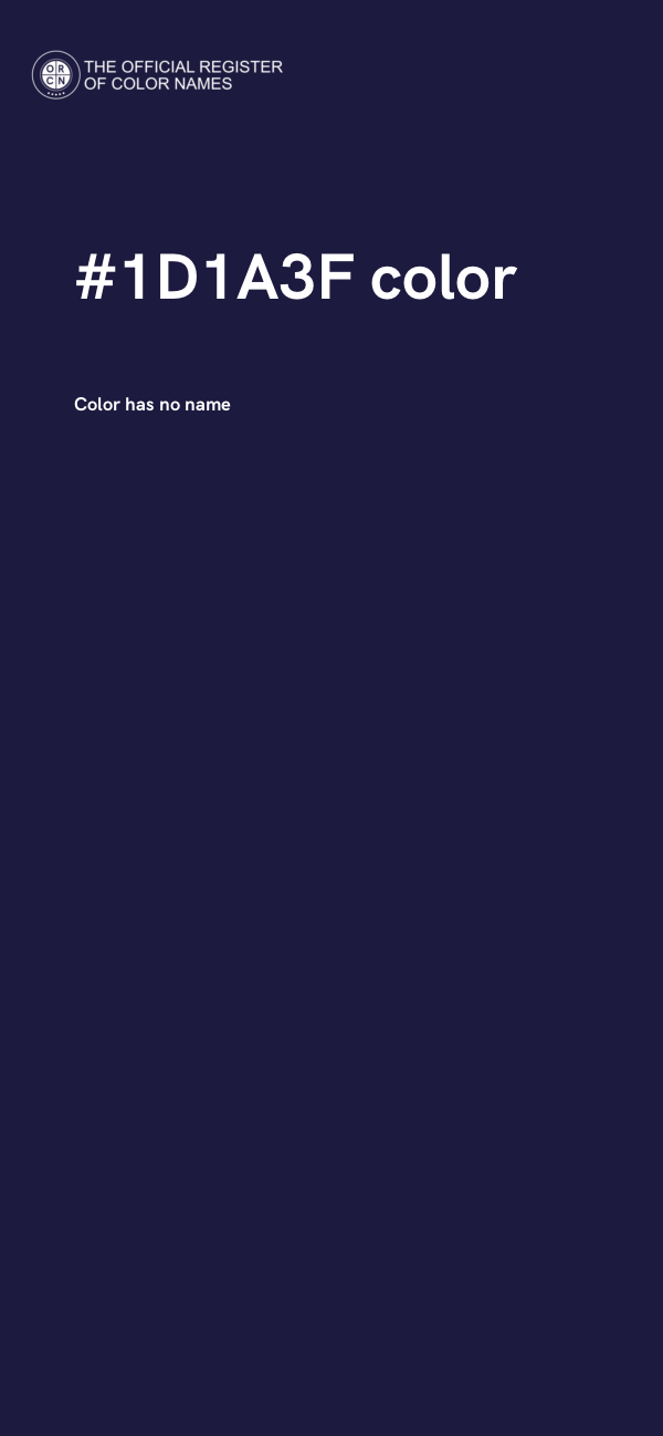 #1D1A3F color image