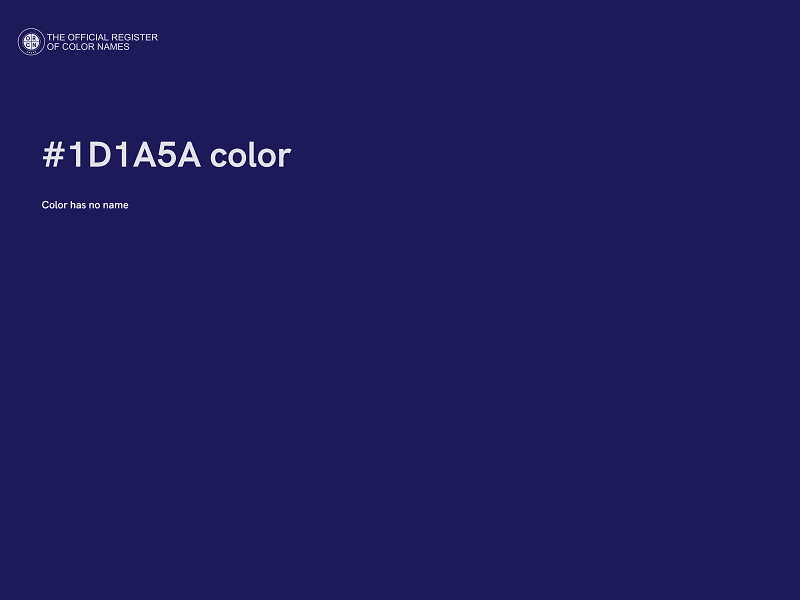 #1D1A5A color image