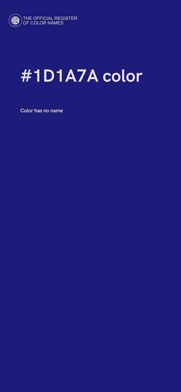 #1D1A7A color image