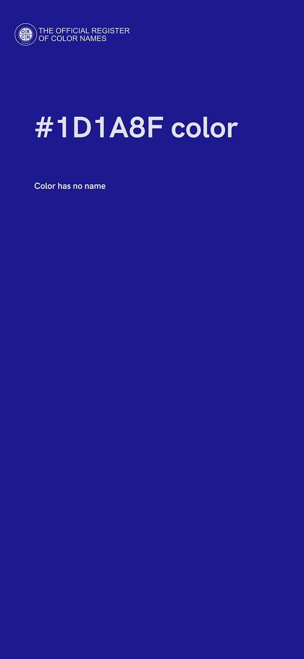 #1D1A8F color image