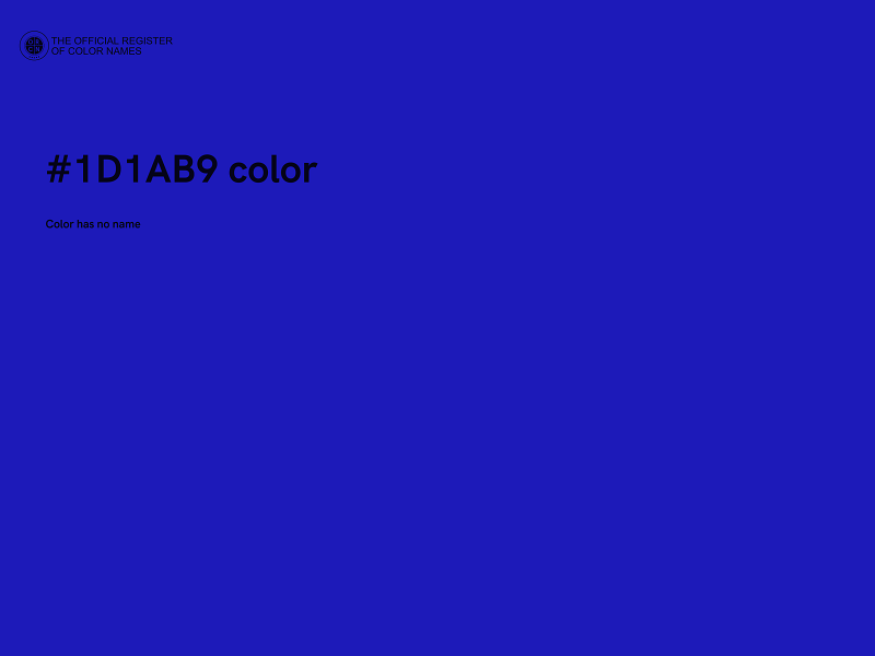 #1D1AB9 color image