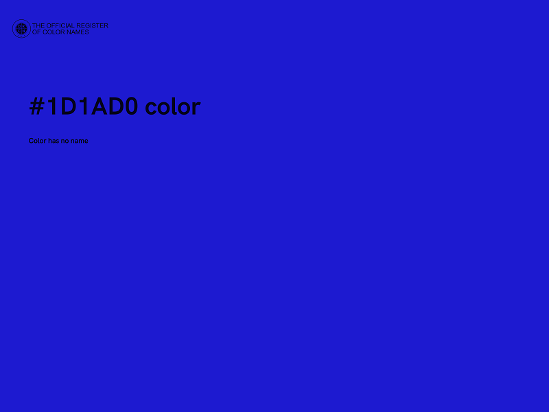 #1D1AD0 color image