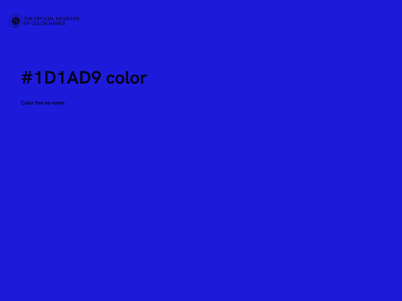 #1D1AD9 color image