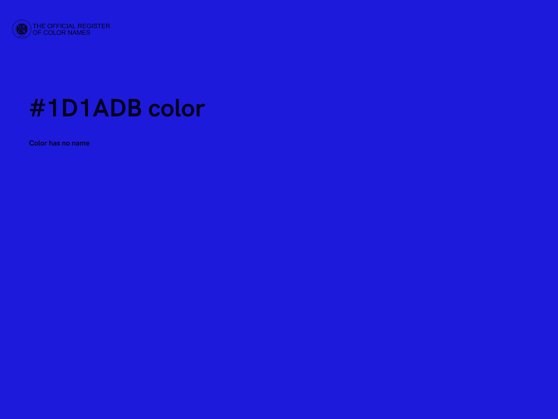 #1D1ADB color image