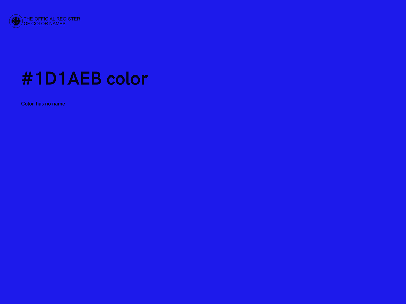 #1D1AEB color image