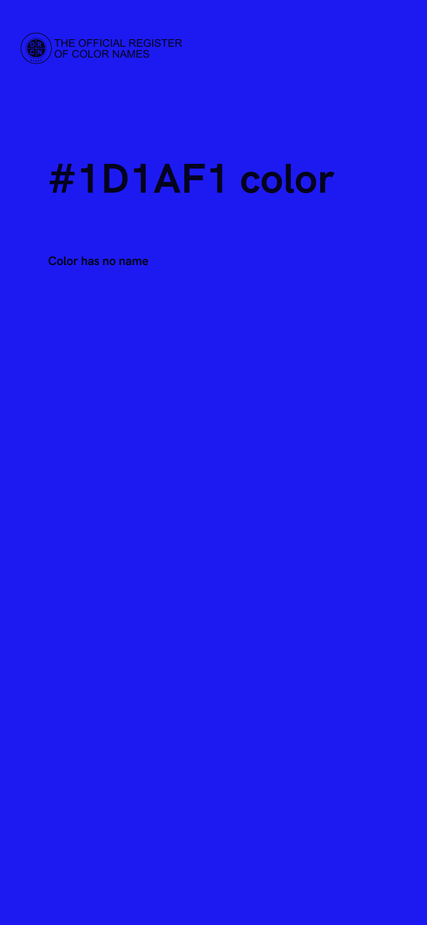 #1D1AF1 color image